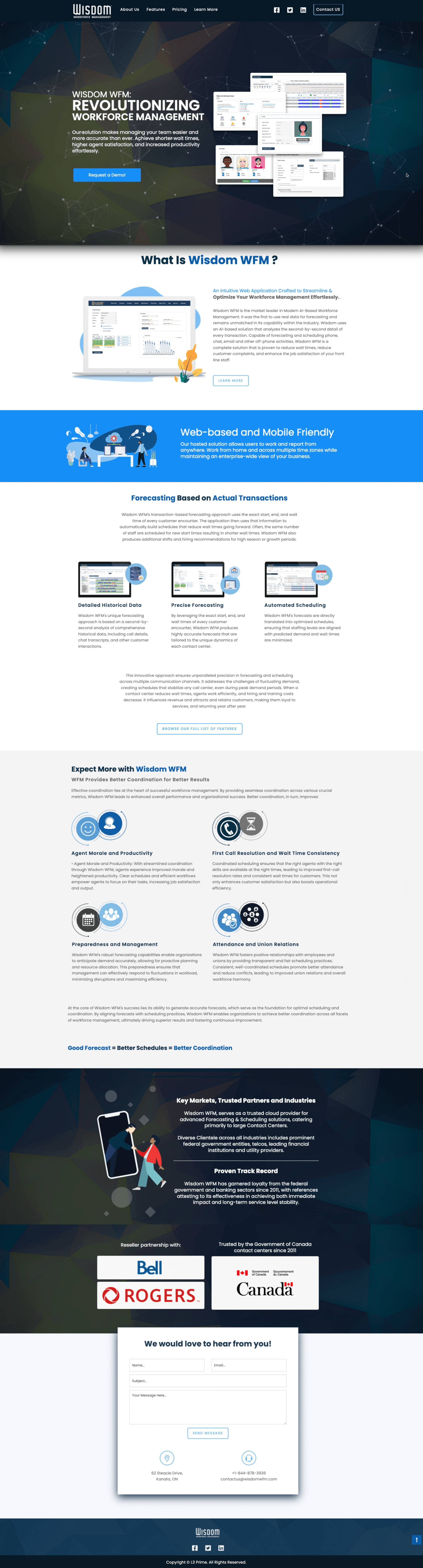 WisdomWFM Website Design